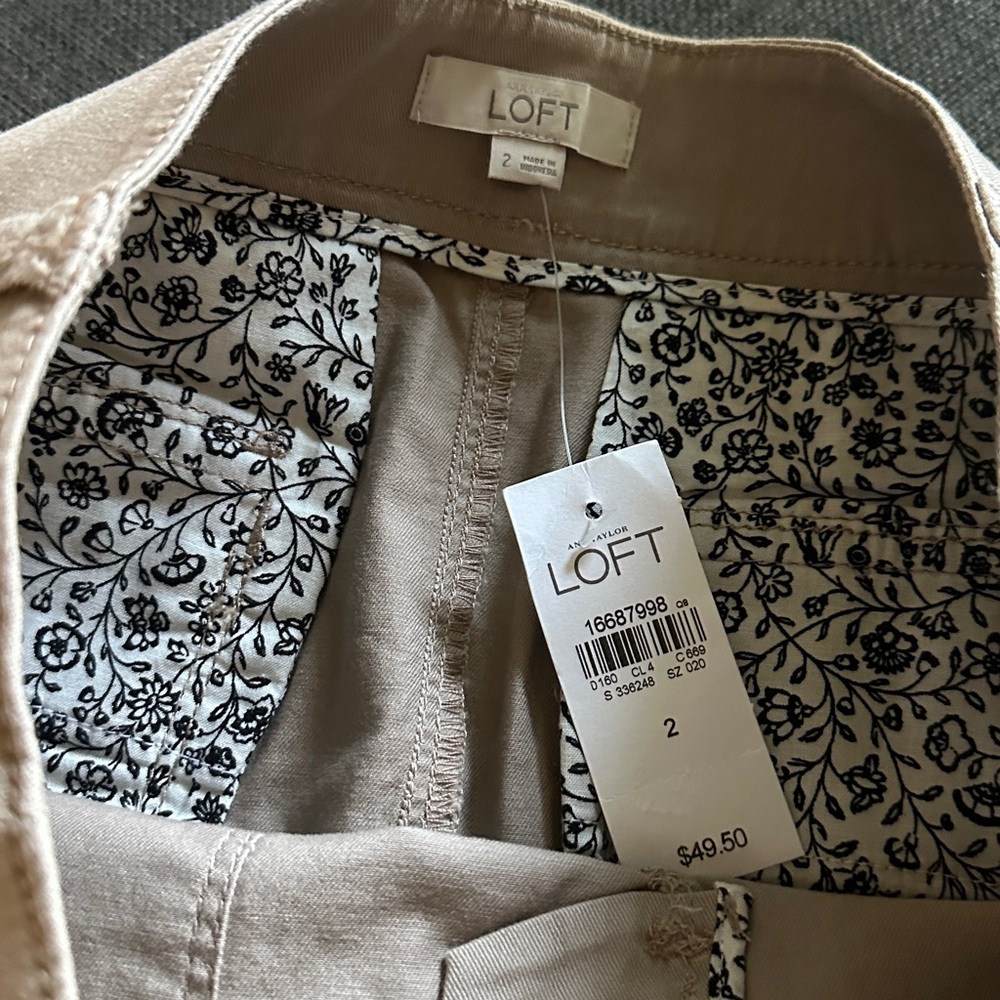 NEW Loft Gray/Tan Women's Straight Skirt - Picture 9 of 10